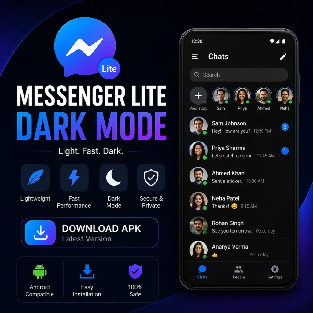 Messenger Lite Dark Mode APK